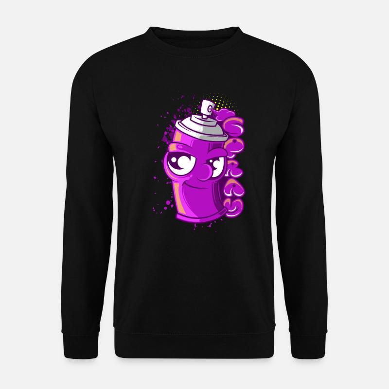 Sprayer Lackdose Sprühlackdose Graffito Street Art - Unisex Pullover - Schwarz