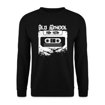 Old School Hip Hop 90 Rap Rap Musique - Sweat-shirt Unisexe - noir - Devant - Alina (178cm) & Michal (187cm)