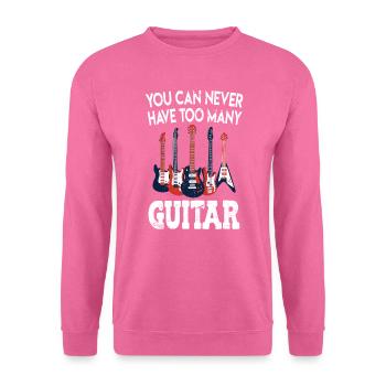 Musiker Spruch Gitarrenmusik Gitarre Gitarrist - Unisex Pullover - Pink - Vorne