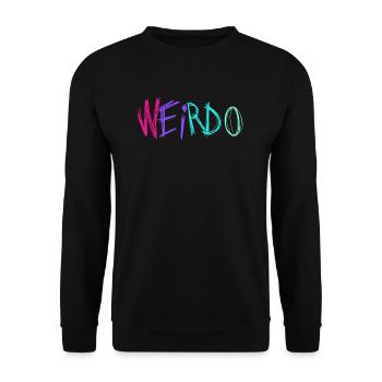 Weirdo Rockmusik Punk Rock Gothic Emo Kawaii Weird - Unisex Pullover - Schwarz - Vorne - Alina (178cm) & Michal (187cm)