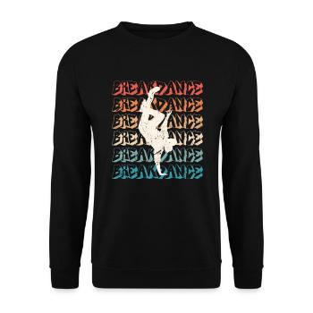 Urban Dance Street Art Breakdancer Hip Hop - Sweat-shirt Unisexe - noir - Devant - Alina (178cm) & Michal (187cm)