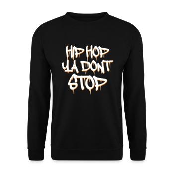 Rap Music Hip Hop Graffiti Sprayer Take - Unisex Sweatshirt - black - Front - Alina (178cm) & Michal (187cm)