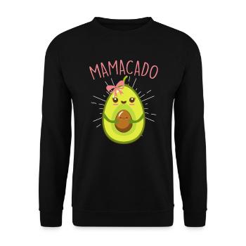 Mamacado cadeau future maman maman bébé ventre - Sweat-shirt Unisexe - noir - Devant - Alina (178cm) & Michal (187cm)
