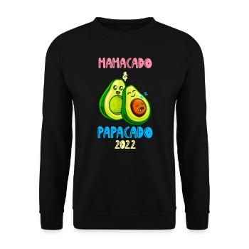 Futurs parents Mamacado et papacado bébé 2022 - Sweat-shirt Unisexe - noir - Devant - Alina (178cm) & Michal (187cm)