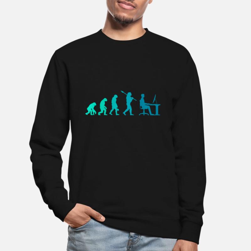 Programmierer Evolution Schreibtisch Büro Geschenk Unisex Pullover