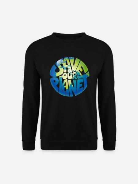 Save our Planet Umwelt Klimaschutz - Unisex Pullover - Schwarz