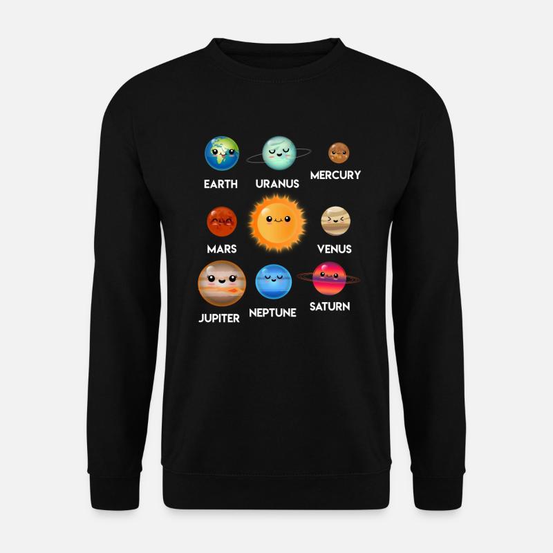Sonnensystem Planeten - Unisex Pullover - Schwarz