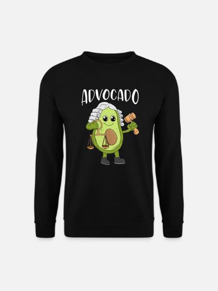 Jura Student Veganer Spruch Advocado - Unisex Pullover - Schwarz