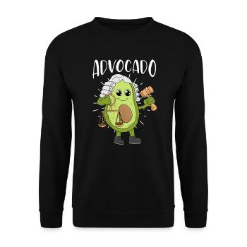 Avocado Jura Geschenk Studium Student Advocado - Unisex Pullover - Schwarz - Vorne - Alina (178cm) & Michal (187cm)