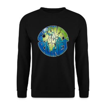 Nature Conservation Environmental Protection Save the Planet Environment - Unisex Sweatshirt - black - Front - Alina (178cm) & Michal (187cm)