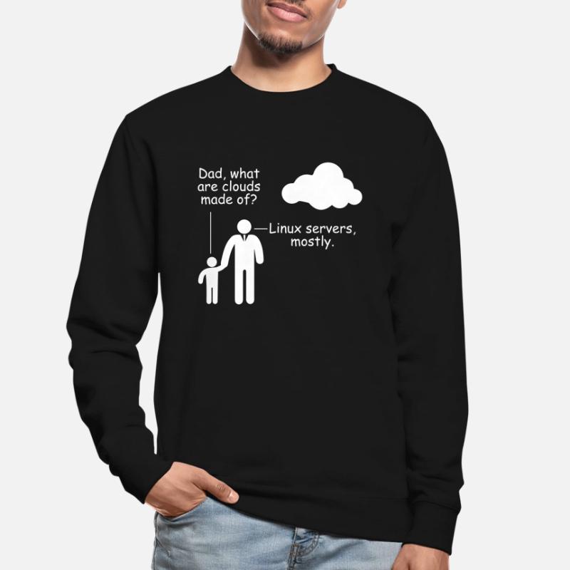 Programmierer Woraus bestehen Clouds Witz Spaß Unisex Pullover