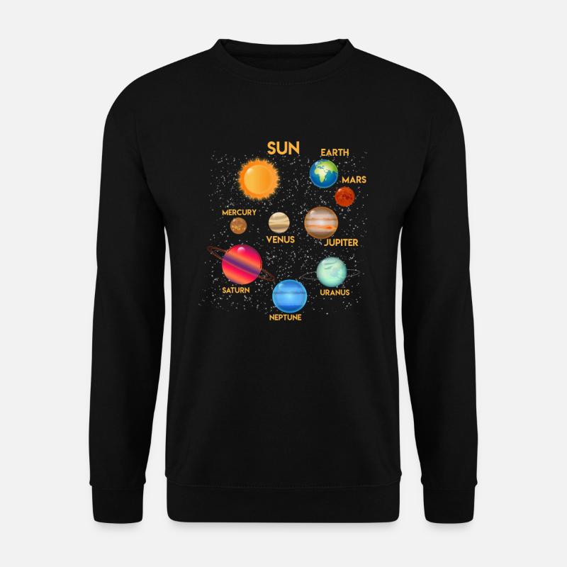Astronautes Planète Conception Astrologie Cosmos - Sweat-shirt Unisexe - noir