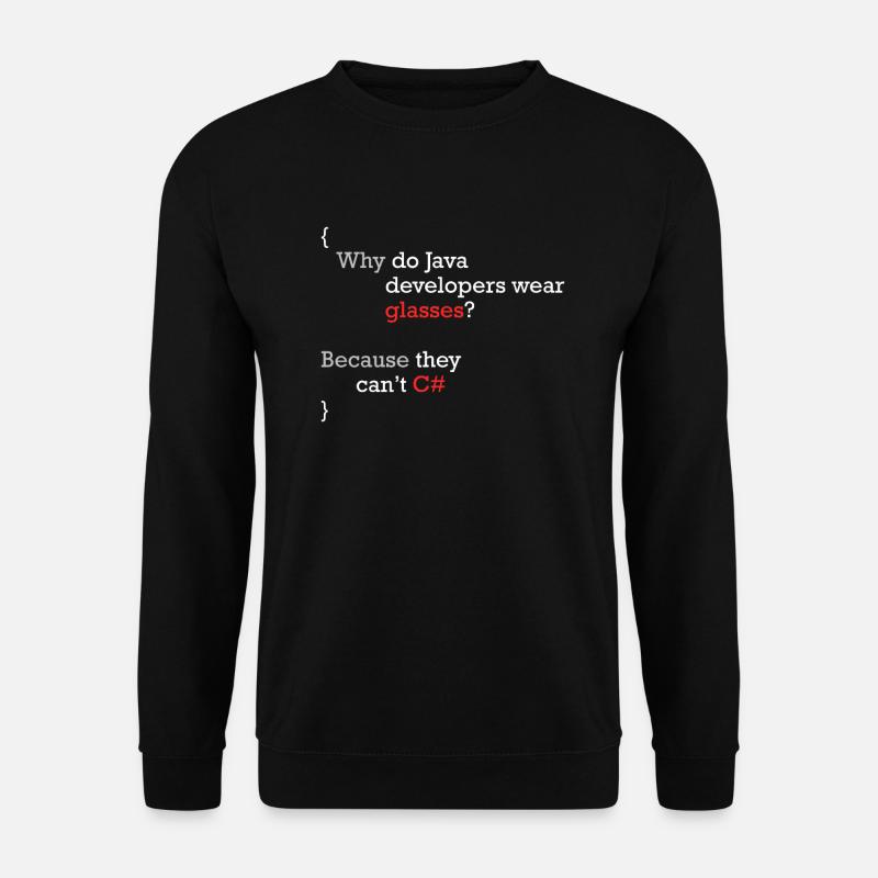 C# Programmierer Witz Code Coder C Sharp - Unisex Pullover - Schwarz