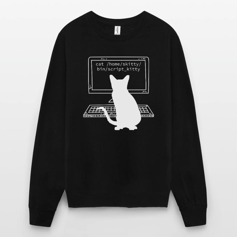 Programmierer Coder Informatiker Spaß Katzen Unisex Pullover