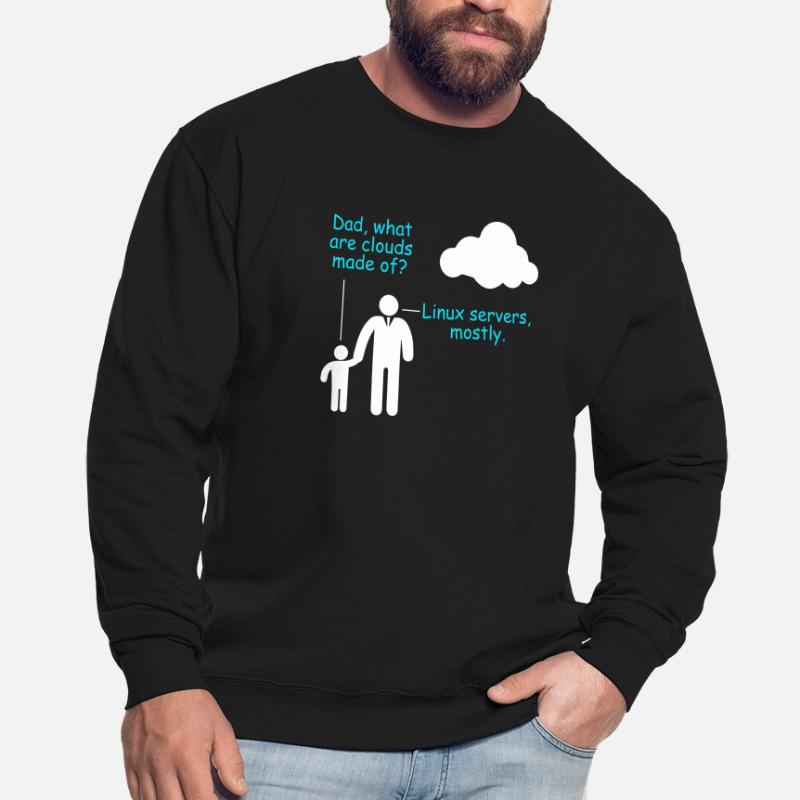 Coder Logiciel Développeur Blague Cloud Linux Server Sweat-shirt Unisexe