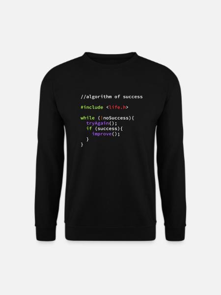 Informatiker Programmierer Coder Hacker Code - Unisex Pullover - Schwarz