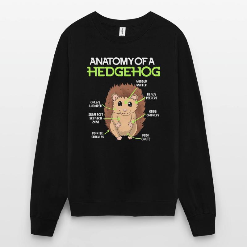 Anatomie d’un hérisson Sweat-shirt Unisexe