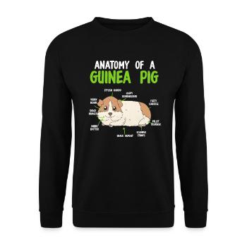 Anatomie d’un cobaye Cobaye - Sweat-shirt Unisexe - noir - Devant - Alina (178cm) & Michal (187cm)