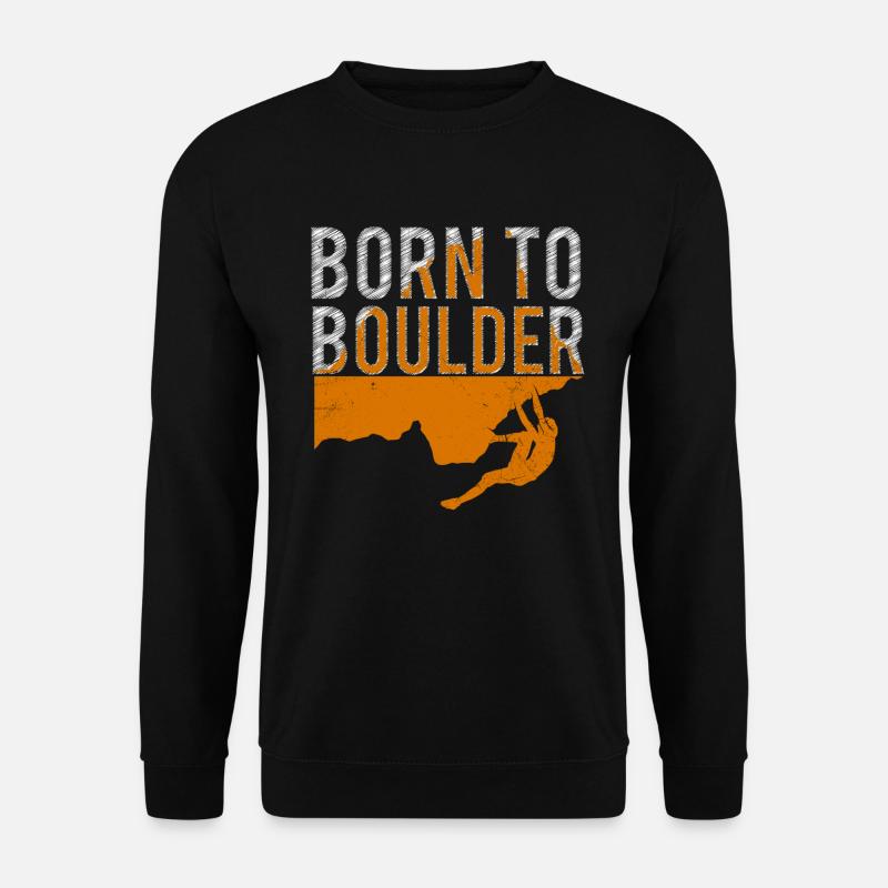 Boulder disant né à Boulder - Sweat-shirt Unisexe - noir