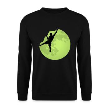 Kletter Boulder Sport Kletterhalle Boulderhalle - Unisex Pullover - Schwarz - Vorne - Alina (178cm) & Michal (187cm)