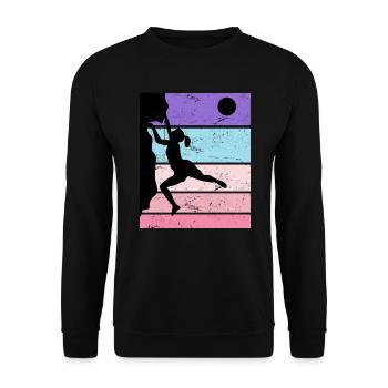 Vinatge Escalade Boulder Kletetrsport Escalade - Sweat-shirt Unisexe - noir - Devant - Alina (178cm) & Michal (187cm)