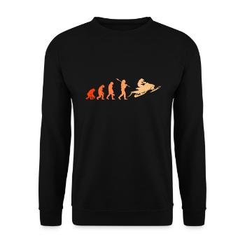 Snowmobile Evolution Snowmobile Snowmobile - Unisex Sweatshirt - black - Front - Alina (178cm) & Michal (187cm)