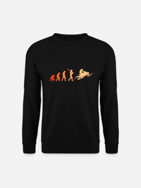 Snowmobile Evolution Snowmobile Snowmobile - Unisex Sweatshirt - black
