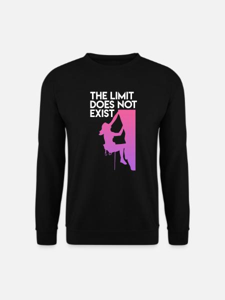 Climbing without limit Rock climbing Climbing - Unisex Sweatshirt - black