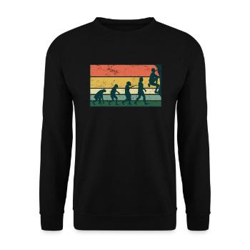 Retro Grimpeurs Alpinistes Escalades - Sweat-shirt Unisexe - noir - Devant - Alina (178cm) & Michal (187cm)
