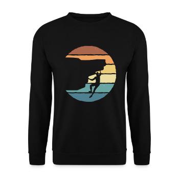 Escalade Boulder Escalade - Sweat-shirt Unisexe - noir - Devant - Alina (178cm) & Michal (187cm)