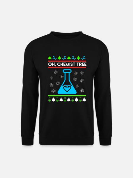 Oh Chemist Tree Chemie Studenten Chemiker - Unisex Pullover - Schwarz