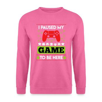 Gamer La veille de Noël Noël jeu sort - Sweat-shirt Unisexe - rose - Devant