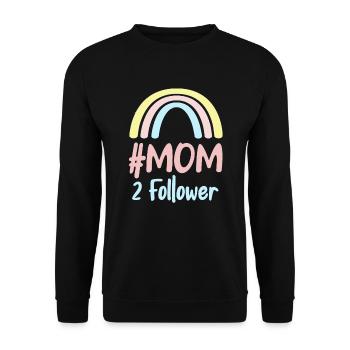 Pregnant with twins Twin Mother Mom 2022 - Unisex Sweatshirt - black - Front - Alina (178cm) & Michal (187cm)