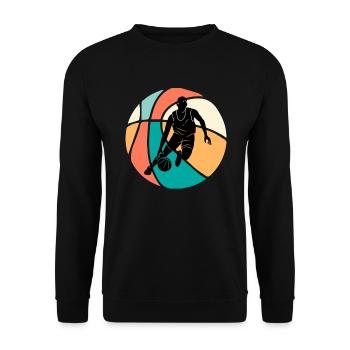 Basketball Basketball - Unisex Sweatshirt - black - Front - Alina (178cm) & Michal (187cm)