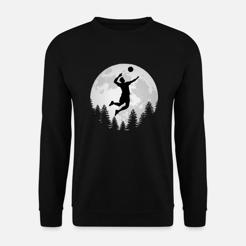 Volleyball Full Moon Volleyball - Unisex Sweatshirt - black