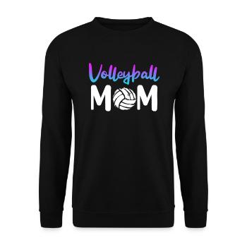 Volleyball Maman Volleyeuse De Volleyball Mère Femmes - Sweat-shirt Unisexe - noir - Devant - Alina (178cm) & Michal (187cm)