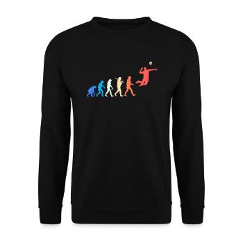 Joueur de volleyball Servir Joueur de volleyball - Sweat-shirt Unisexe - noir - Devant - Alina (178cm) & Michal (187cm)