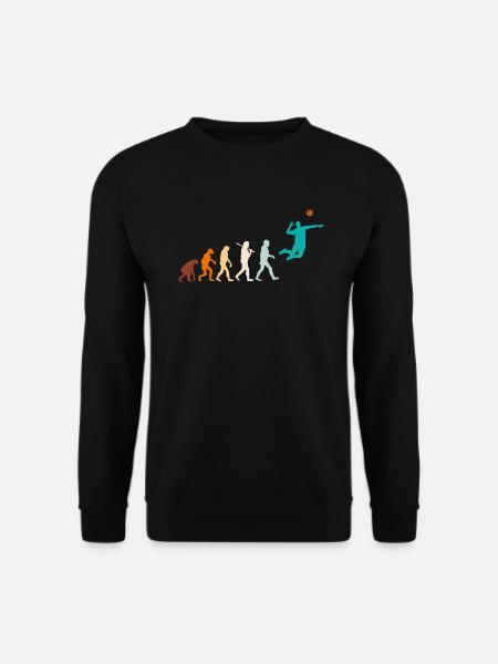 Volleyball serve Evolution Volleyball - Unisex Sweatshirt - black