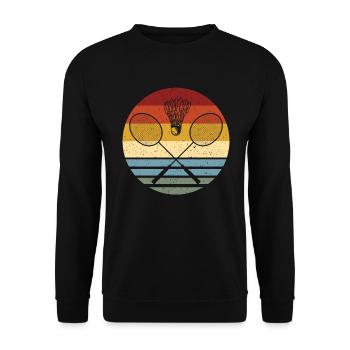 Badminton Racket Badminton Badminton - Unisex Sweatshirt - black - Front - Alina (178cm) & Michal (187cm)