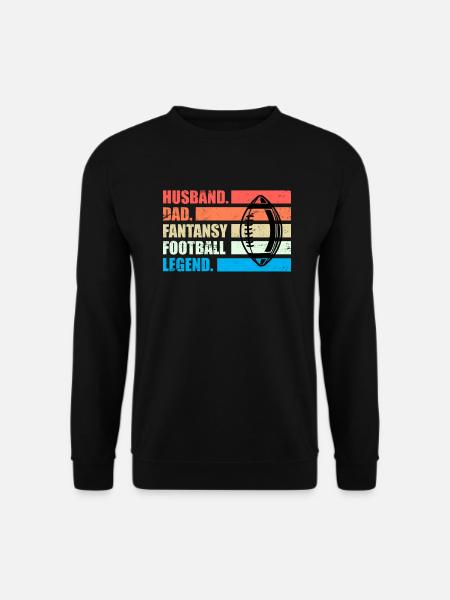 Fantasy Football Husband Dad Fantasy Football - Unisex Pullover - Schwarz