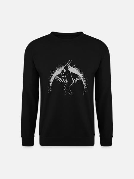 Baseballer Baseball Pitcher Catcher Baseball - Unisex Pullover - Schwarz