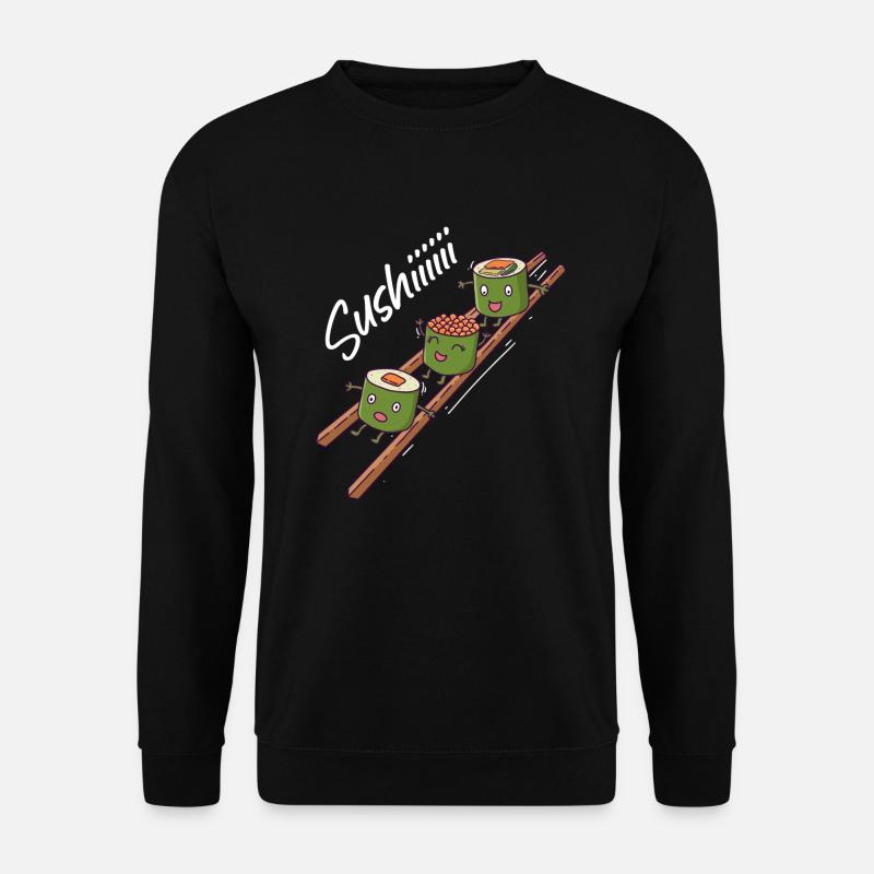 Sushi Fan Sushi Esser japanisches Essen - Unisex Pullover - Schwarz