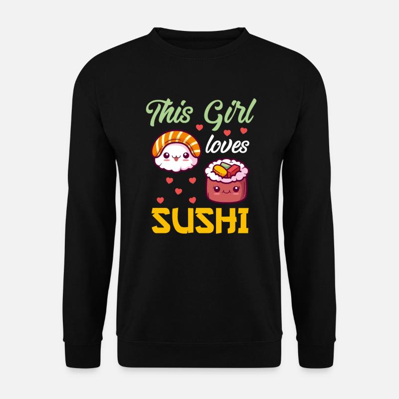 This Girl loves Sushi Sushi Love - Unisex Pullover - Schwarz
