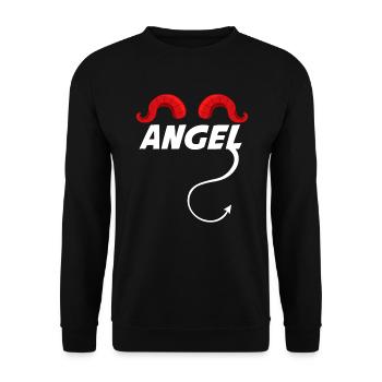 Angel Devil Angel Devil - Unisex Sweatshirt - black - Front - Alina (178cm) & Michal (187cm)