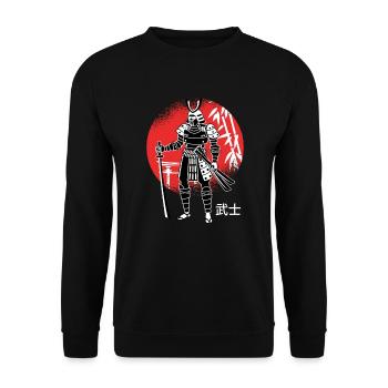 Épée japonaise de guerriers samouraïs japonais - Sweat-shirt Unisexe - noir - Devant - Alina (178cm) & Michal (187cm)