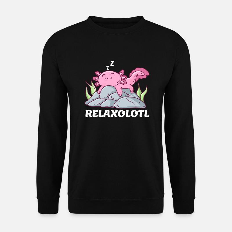 Relaxolotl - Unisex Pullover - Schwarz