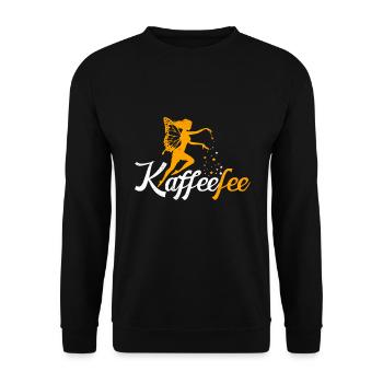 Kaffeefee Kaffee Fee Kaffee Trinker - Unisex Pullover - Schwarz - Vorne - Alina (178cm) & Michal (187cm)