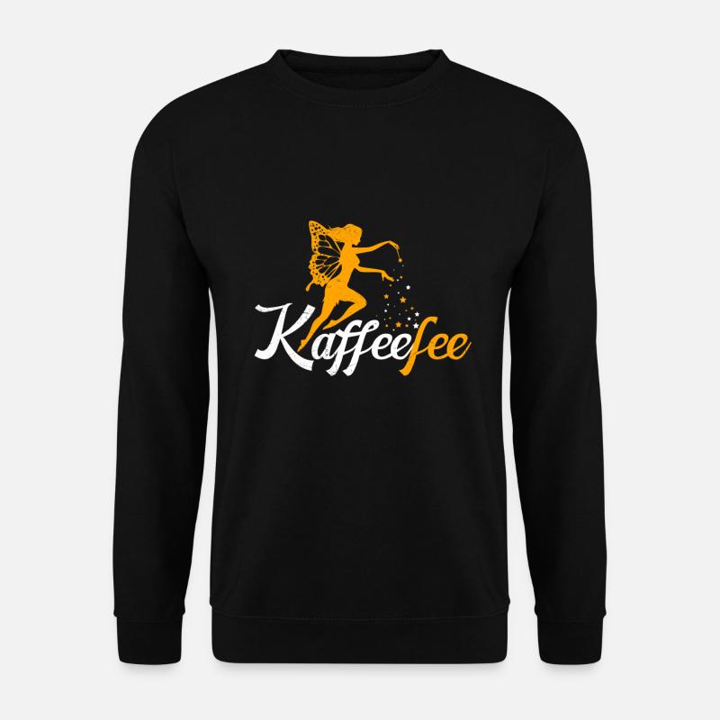 Kaffeefee Kaffee Fee Kaffee Trinker - Unisex Pullover - Schwarz