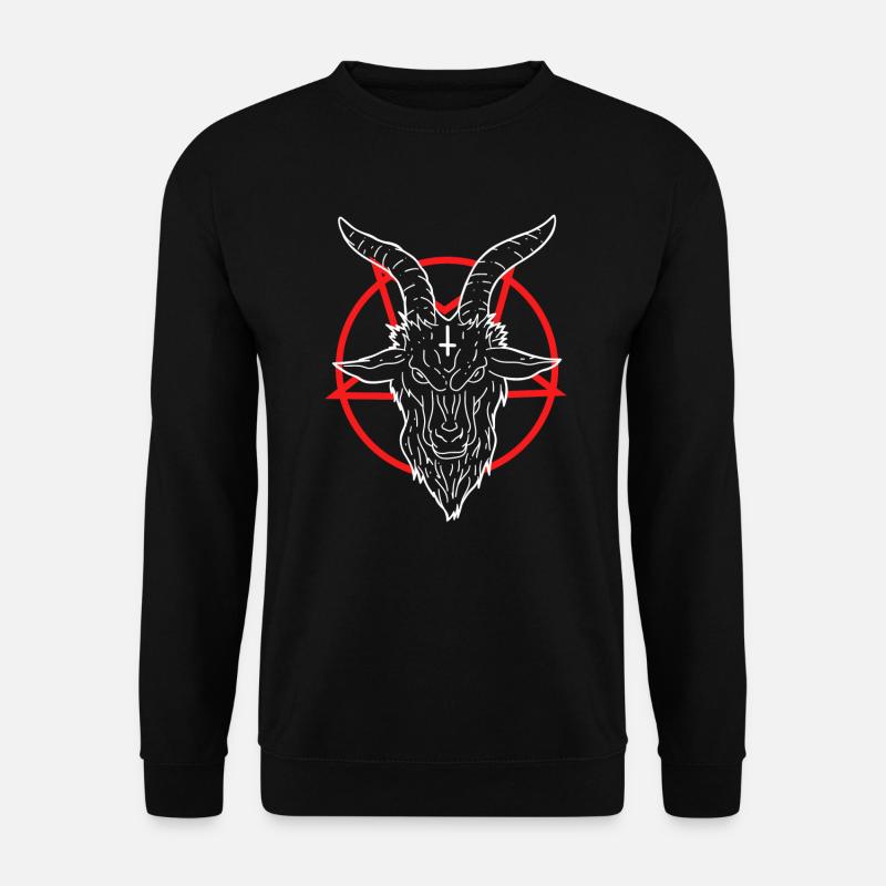 666 Satan Devil Antichrist Goat Pentagram - Unisex Sweatshirt - black