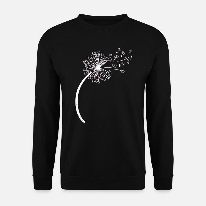 Buch Pusteblume Blume Löwenzahn Bücher - Unisex Pullover - Schwarz